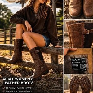 Ariat Leather Waterproof Riding Boots • Brown • Style 10018226